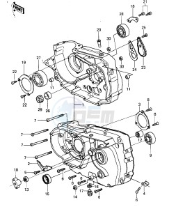 KLX 250 A [KLX250] (A1-A2) [KLX250] drawing CRANKCASE