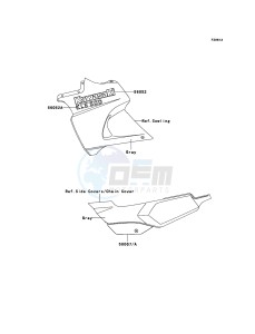 KLE500 KLE500B6F GB XX (EU ME A(FRICA) drawing Decals(Gray)