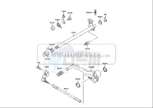 ZX-6R NINJA - 636 cc (EU) drawing GEAR CHANGE MECHANISM