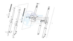 ATLANTIS - 50 CC Euro 2 4T drawing FRONT FORK