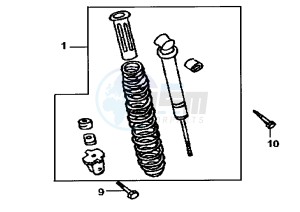 NEW DUKE - 125 cc drawing REAR SUSPENSION