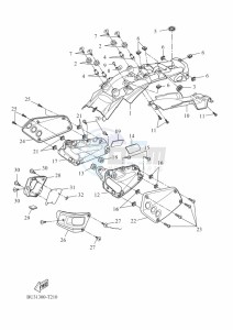 XSR700 MTM690-U (BJW1) drawing SIDE COVER