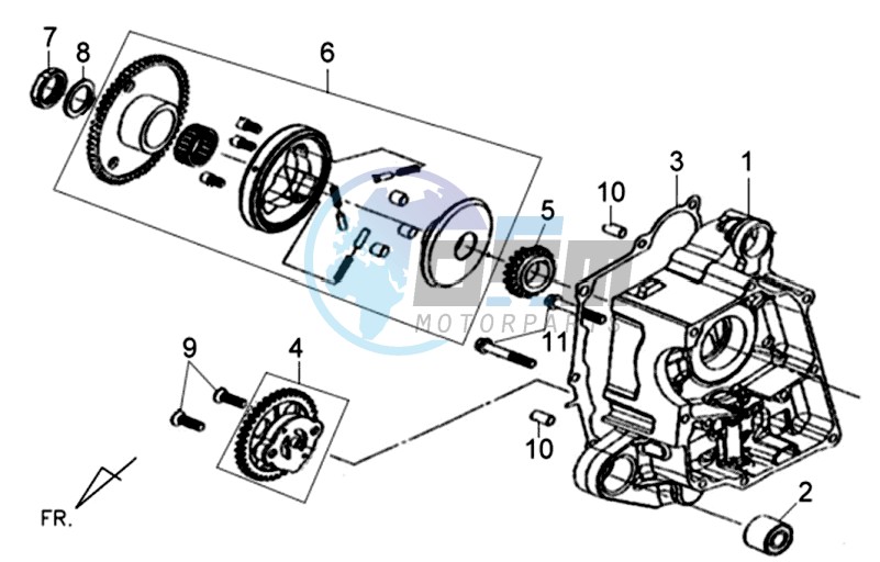 CRANKCASE RIGHT