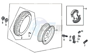 ORBIT III 50 25KMH (L8) NL drawing REAR WHEEL