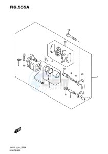 UH125 BURGMAN EU drawing REAR CALIPER