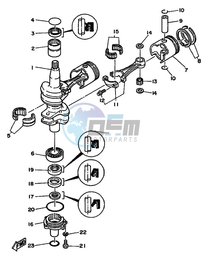 CRANKSHAFT--PISTON