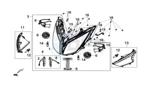 GTS 125I L6 drawing HEAD LAMP CPL.