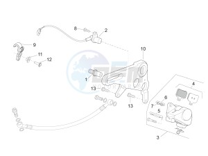 RSV4 1000 Racing Factory L.E. (APAC) (AUS, CP, Ja, MY, NZ, RI, VN) drawing Rear brake caliper