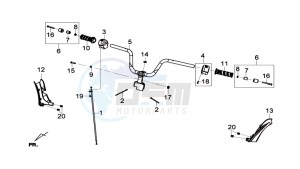 JOYMAX 125 drawing HANDLEBAR / BRAKE LEVERS CPL  L/R