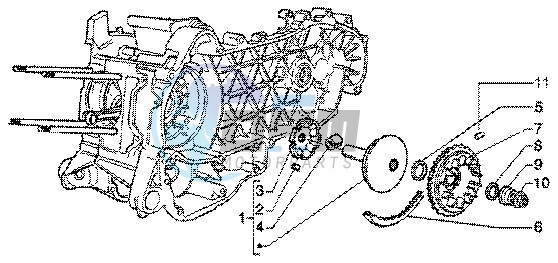 Driving half pulley