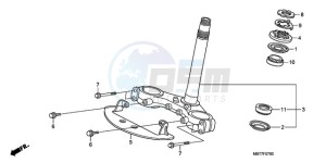 XL1000V9 Ireland - (EK) drawing STEERING STEM