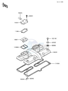 ZX 600 [NINJA 600R] (C3-C7) [NINJA 600R] drawing CYLINDER HEAD COVER