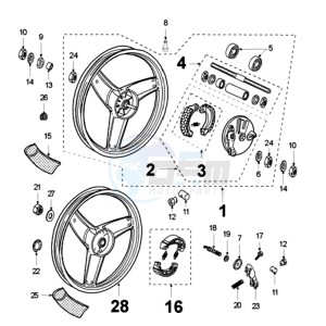 FOX N PRO A BN drawing WHEELS