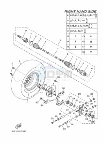 YXM700E YXM70VPXK (B5FF) drawing REAR WHEEL 2