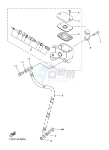 XVS1300CU XVS1300 CUSTOM XVS1300 CUSTOM (2SS6) drawing FRONT MASTER CYLINDER