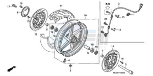 VFR8009 Europe Direct - (ED / MME) drawing FRONT WHEEL