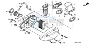 VT750CA9 Australia - (U / SPC) drawing AIR CLEANER