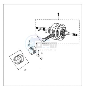 TWEET 50 A PMX drawing CRANKSHAFT AND CYLINDER