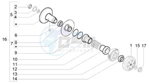 LX 50 2T drawing Driven pulley