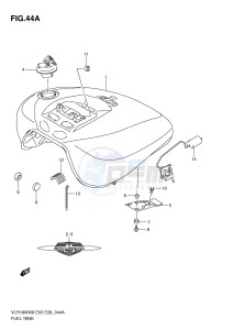 VLR1800 (E3-E28) drawing FUEL TANK (VLR1800L0)