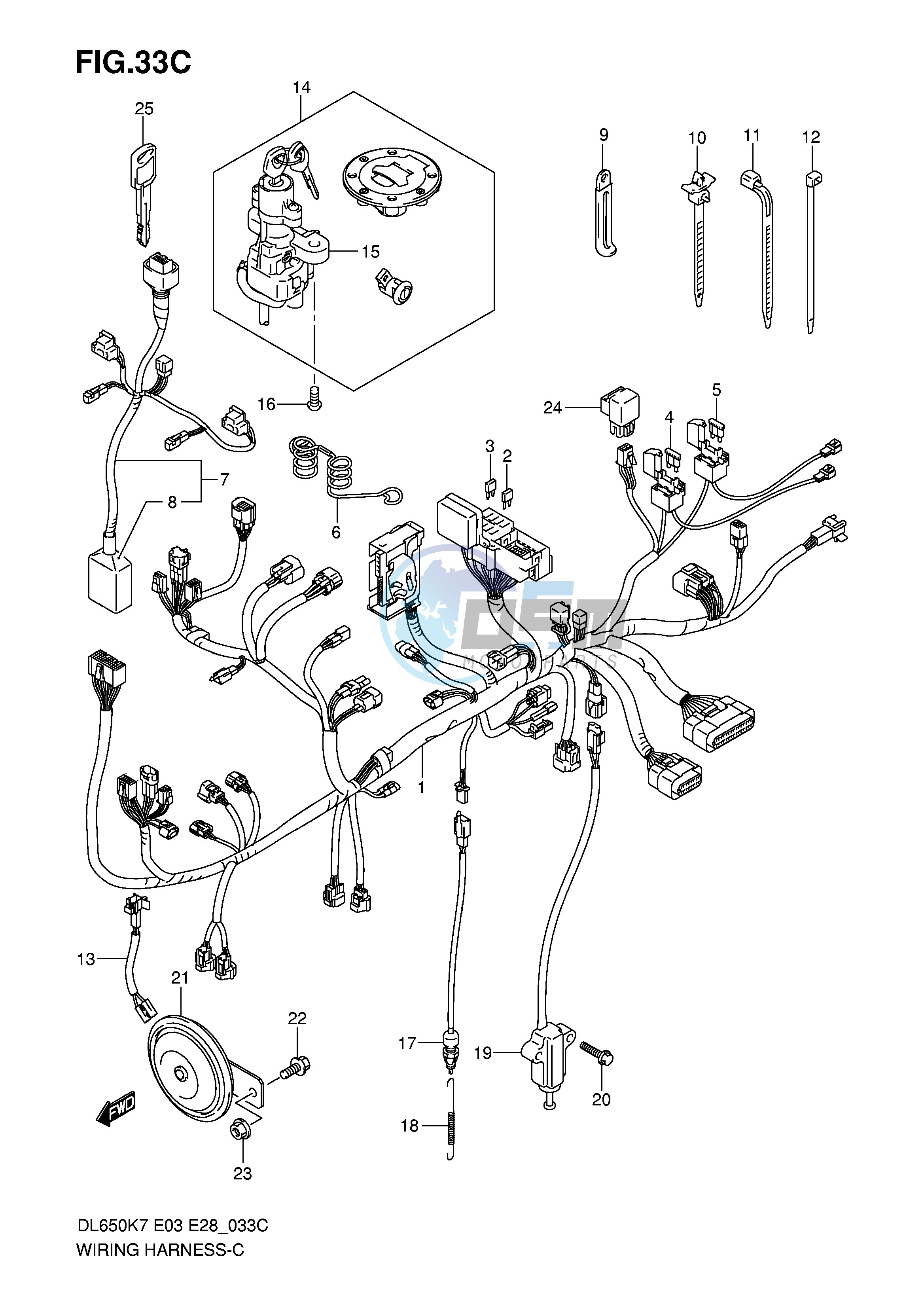 WIRING HARNESS (DL650AK8 AK9 AL0)