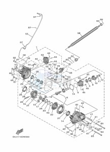 YXE1000EW YX10ERPAN (B4MF drawing FRONT DIFFERENTIAL