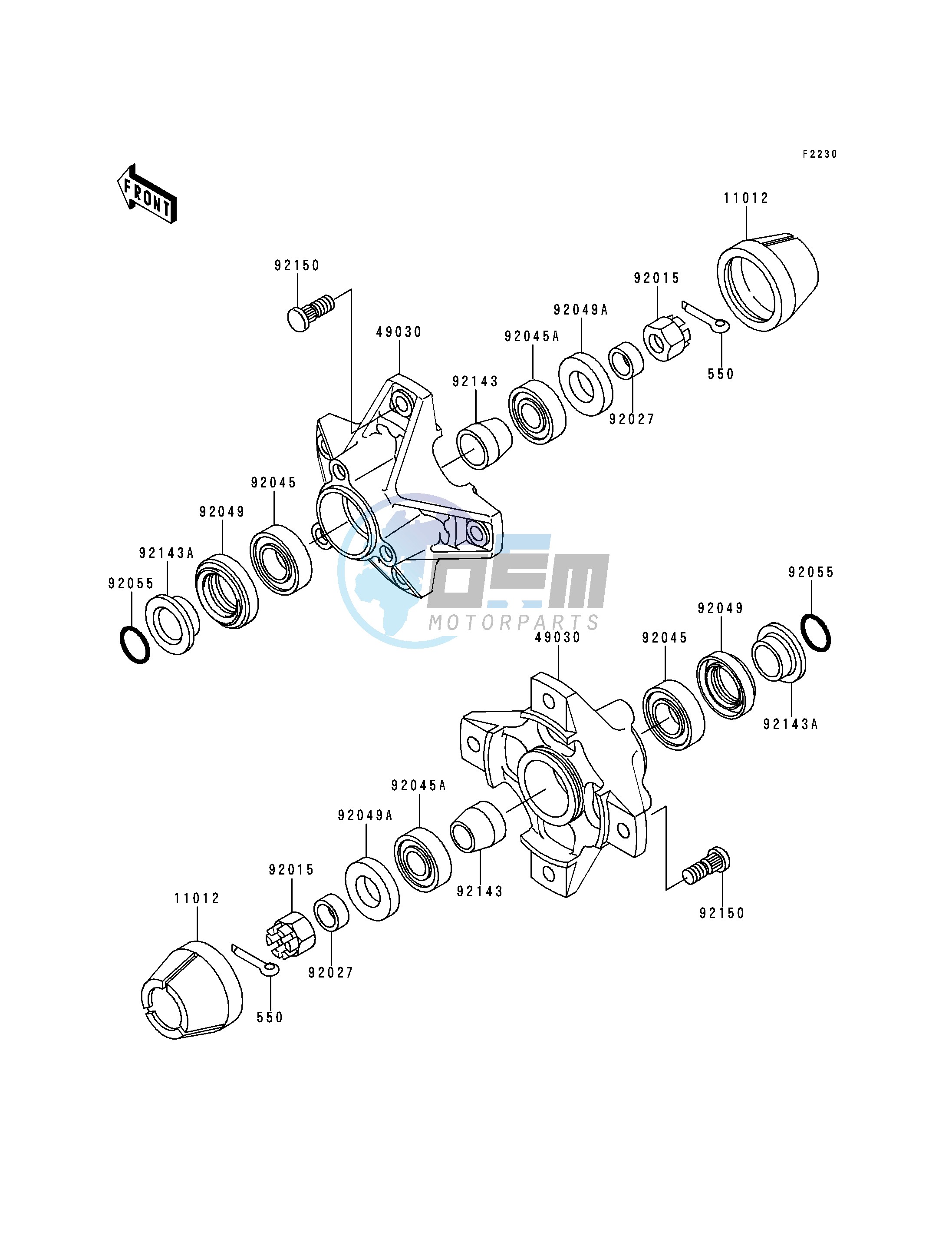 FRONT HUB