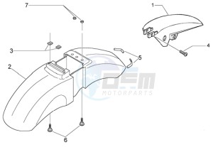 Beverly 500 (USA) USA drawing Front and rear mudguard