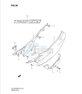 DR125SML 0 drawing FRAME COVER (MODEL K9)