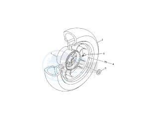 YP R X-MAX 125 drawing REAR WHEEL