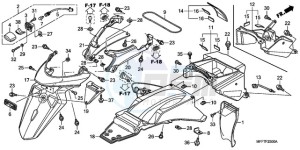 XL700V9 ED drawing REAR FENDER