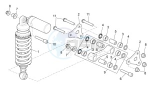 Tuono V4 1100 Factory (USA-CND) USA-CND drawing Rear Shock absorber