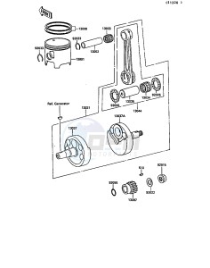 KX 125 G [KX125] (G1) [KX125] drawing CRANKSHAFT_PISTON-- S- -