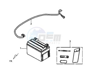 ORBIT II 50 TS L1-L6 drawing BATTERY / TOOLKIT