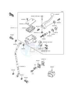 KX 500 E [KX500] (E1-E3) [KX500] drawing FRONT MASTER CYLINDER