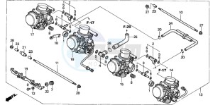 CBR1100XX SUPER BLACKBIRD drawing CARBURETOR (ASSY.)