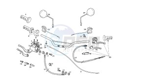 SENDA R - 125 CC VTHSC1B1A 4T EU2 drawing HANDLEBAR - CONTROLS