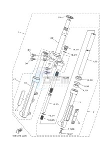 T110C (40BB) drawing FRONT FORK