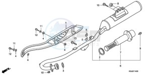 CRF80F9 Australia - (U) drawing EXHAUST MUFFLER