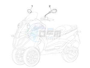 MP3 500 (USA) drawing Mirrors