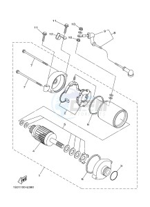 YFM700R YFM700RSE RAPTOR 700 SPECIAL EDITION (1VSE 1VSF) drawing STARTING MOTOR