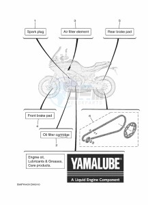 TRACER 9 GT MTT890D (BAPV) drawing PERIODIC MAINTENANCE PARTS