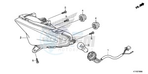 CBR125RSF CBR125RS E drawing TAILLIGHT