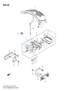 VZ1500 (E3-E28) drawing REAR COMBINATION LAMP