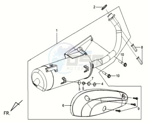 MIO 50 drawing EXHAUST