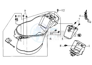 JET - 100 cc drawing HELMET BOX