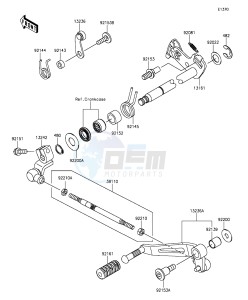 Z1000SX ZX1000LEF FR GB XX (EU ME A(FRICA) drawing Gear Change Mechanism