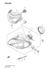 LT-A700X (P17) drawing HEADLAMP (MODEL K6 F.NO.5SAAP41A 67110001~)