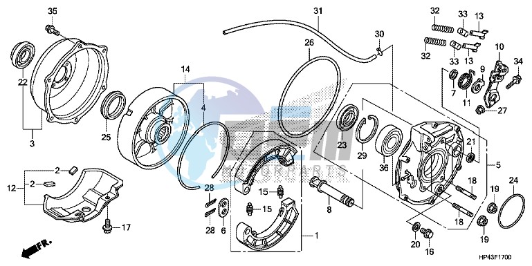 REAR BRAKE PANEL