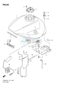 GSX650F (E21) Katana drawing FUEL TANK (GSX650FUL1 E24)